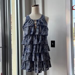 Y2K Beachy Floral Ruffle Crochet Racerback Tank Top